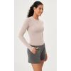 imageODODOS Thin Soft Long Sleeve Tee for Women Crew Neck Tops Lightweight Slim Fit TShirtsStone