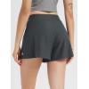 imageODODOS Womens Lounge Shorts Ultra Soft Stratum Tech 3quot Inseam Comfy Sleep Bottoms Moisture Wicking UPF 50 Casual ShortsCharcoal Heather