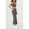 imageODODOS Womens Modal Soft Wide Leg Pants with Pockets Adjustable Shockcord High Waist Casual Lounge Pants272931quot InseamCharcoal Grey