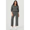 imageODODOS Womens Modal Soft Wide Leg Pants with Pockets Adjustable Shockcord High Waist Casual Lounge Pants272931quot InseamCharcoal Grey
