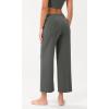 imageODODOS Womens Modal Soft Wide Leg Pants with Pockets Adjustable Shockcord High Waist Casual Lounge Pants272931quot InseamCharcoal Grey