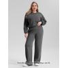 imageODODOS Womens Modal Soft Wide Leg Pants with Pockets Adjustable Shockcord High Waist Casual Lounge Pants272931quot InseamCharcoal Grey