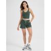 imageODODOS Womens RelaxedFit Shorts Ultra Soft Stratum Tech Mid Rise Shorts with Pocket 35quot InseamMoisture Wicking UPF 50Aspen Heather