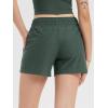 imageODODOS Womens RelaxedFit Shorts Ultra Soft Stratum Tech Mid Rise Shorts with Pocket 35quot InseamMoisture Wicking UPF 50Aspen Heather