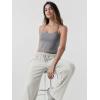 imageODODOS Womens Straight Leg Pants Ultra Soft Stratum Tech Relaxed Casual Pajama Lounge Pants with Pockets29 InseamSalt Heather