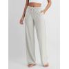 imageODODOS Womens Straight Leg Pants Ultra Soft Stratum Tech Relaxed Casual Pajama Lounge Pants with Pockets29 InseamSalt Heather