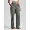 imageODODOS Womens Straight Leg Pants Ultra Soft Stratum Tech Relaxed Casual Pajama Lounge Pants with Pockets29 InseamSmoke Heather