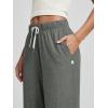 imageODODOS Womens Straight Leg Pants Ultra Soft Stratum Tech Relaxed Casual Pajama Lounge Pants with Pockets29 InseamSmoke Heather