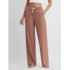 imageODODOS Womens Straight Leg Pants Ultra Soft Stratum Tech Relaxed Casual Pajama Lounge Pants with Pockets29 InseamTamarind Heather