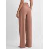 imageODODOS Womens Straight Leg Pants Ultra Soft Stratum Tech Relaxed Casual Pajama Lounge Pants with Pockets29 InseamTamarind Heather