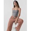 imageODODOS Womens Straight Leg Pants Ultra Soft Stratum Tech Relaxed Casual Pajama Lounge Pants with Pockets29 InseamTamarind Heather