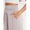 imageODODOS Womens Wide Leg Lounge Shorts with Pockets Lightweight Soft Relaxed Casual Pajama Bottom8quot 10quot InseamLight Beige