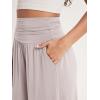 imageODODOS Womens Wide Leg Lounge Shorts with Pockets Lightweight Soft Relaxed Casual Pajama Bottom8quot 10quot InseamLight Beige