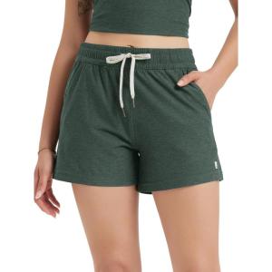 imageODODOS Womens RelaxedFit Shorts Ultra Soft Stratum Tech Mid Rise Shorts with Pocket 35quot InseamMoisture Wicking UPF 50Aspen Heather
