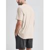 imageODODOS Mens Performance TShirt  Stratum Tech Tee Ultra Soft Moisture Wicking UPF 50 Fitness Shirts  The Ascent SeriesEcru Heather