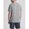 imageODODOS Mens Performance TShirt  Stratum Tech Tee Ultra Soft Moisture Wicking UPF 50 Fitness Shirts  The Ascent SeriesGrey Heather
