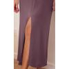 imageODODOS Modal Soft Front Split Midi Dress for Women V Neck Sleeveless Casual Summer Tank DressTulipwood