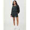 imageODODOS Modal Soft Relaxed Shorts for Women Adjustable Shockcord High Waist Casual Shorts with Pockets  4quot  6quot InseamBlack
