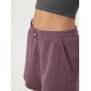 imageODODOS Modal Soft Relaxed Shorts for Women Adjustable Shockcord High Waist Casual Shorts with Pockets  4quot  6quot InseamTulipwood