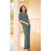 imageODODOS Modal Soft Short Sleeve TShirts for Women Oversized Crew Neck Tee Relaxed Pullover TopsSlate Green
