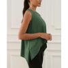 imageODODOS Modal Soft Sleeveless Crop Top for Women Athletic Tee Gym Workout Cropped Yoga TankDark Greenwashed Long