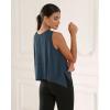 imageODODOS Modal Soft Sleeveless Crop Top for Women Athletic Tee Gym Workout Cropped Yoga TankDeep Tealwashed Crop