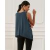 imageODODOS Modal Soft Sleeveless Crop Top for Women Athletic Tee Gym Workout Cropped Yoga TankDeep Tealwashed Long