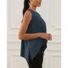 imageODODOS Modal Soft Sleeveless Crop Top for Women Athletic Tee Gym Workout Cropped Yoga TankDeep Tealwashed Long