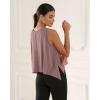 imageODODOS Modal Soft Sleeveless Crop Top for Women Athletic Tee Gym Workout Cropped Yoga TankDusty Rosewashed Crop