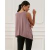 imageODODOS Modal Soft Sleeveless Crop Top for Women Athletic Tee Gym Workout Cropped Yoga TankDusty Rosewashed Long