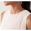 imageODODOS Modal Soft Sleeveless Crop Top for Women Athletic Tee Gym Workout Cropped Yoga TankIvorywashed Long