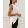imageODODOS Modal Soft Sleeveless Crop Top for Women Athletic Tee Gym Workout Cropped Yoga TankIvorywashed Long