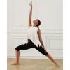 imageODODOS Modal Soft Sleeveless Crop Top for Women Athletic Tee Gym Workout Cropped Yoga TankIvorywashed Long