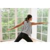 imageODODOS Modal Soft Sleeveless Crop Top for Women Athletic Tee Gym Workout Cropped Yoga TankLight Greywashed Crop