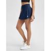 imageODODOS Womens Drawstring Tie Daily Skirts Builtin Shorts Athletic Golf Tennis Skorts with Ball PocketNavy