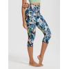 imageODODOS Womens High Waisted Yoga Capris with Pockets Tummy Control Non See Through Workout Athletic Running Capri LeggingsBlurred Tropical