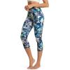imageODODOS Womens High Waisted Yoga Capris with Pockets Tummy Control Non See Through Workout Athletic Running Capri LeggingsBlurred Tropical