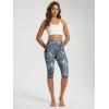 imageODODOS Womens High Waisted Yoga Capris with Pockets Tummy Control Non See Through Workout Athletic Running Capri LeggingsScratch Marks