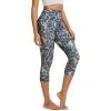imageODODOS Womens High Waisted Yoga Capris with Pockets Tummy Control Non See Through Workout Athletic Running Capri LeggingsScratch Marks