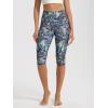 imageODODOS Womens High Waisted Yoga Capris with Pockets Tummy Control Non See Through Workout Athletic Running Capri LeggingsScratch Marks