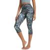 imageODODOS Womens High Waisted Yoga Capris with Pockets Tummy Control Non See Through Workout Athletic Running Capri LeggingsScratch Marks
