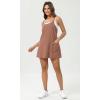 imageODODOS Womens Purevibe Cotton Mini Dress with Pockets Strappy Racerback Cover Up Tank Dress Shirts Not IncludedLight Brown
