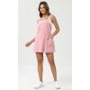 imageODODOS Womens Purevibe Cotton Mini Dress with Pockets Strappy Racerback Cover Up Tank Dress Shirts Not IncludedLotus Pink