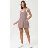 imageODODOS Womens Purevibe Cotton Mini Dress with Pockets Strappy Racerback Cover Up Tank Dress Shirts Not IncludedTwilight Mauve