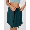 imageODODOS Wrap Skorts for Women Builtin Shorts High Waist Tennis Skirts with Pockets for Casual Athletic GolfForest Teal