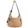 imageODODOS 20L Crossbody Tote Bag Large Capacity Lightweight Hobo Shoulder Sling Bags for Gym Shopping Beach TravelTaupe