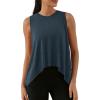 imageODODOS Modal Soft Sleeveless Crop Top for Women Athletic Tee Gym Workout Cropped Yoga TankDeep Tealwashed Long