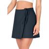imageODODOS Wrap Skorts for Women Builtin Shorts High Waist Tennis Skirts with Pockets for Casual Athletic GolfNavy