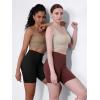 imageODODOS 2Pack High Waist Workout Shorts for Women Tummy Control Workout Gym Athletic Biker Shorts6quot  8quot InseamBlackburgundy