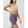 imageODODOS Cloud Feeling Crossover Yoga Shorts with Back Pocket for Women 6quot  8quot V High Wasit Lounge Biker ShortsAsh Violet